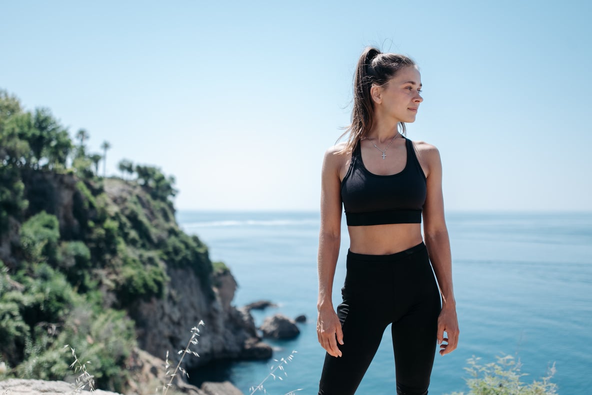 Woman Wearing Workout Clothes